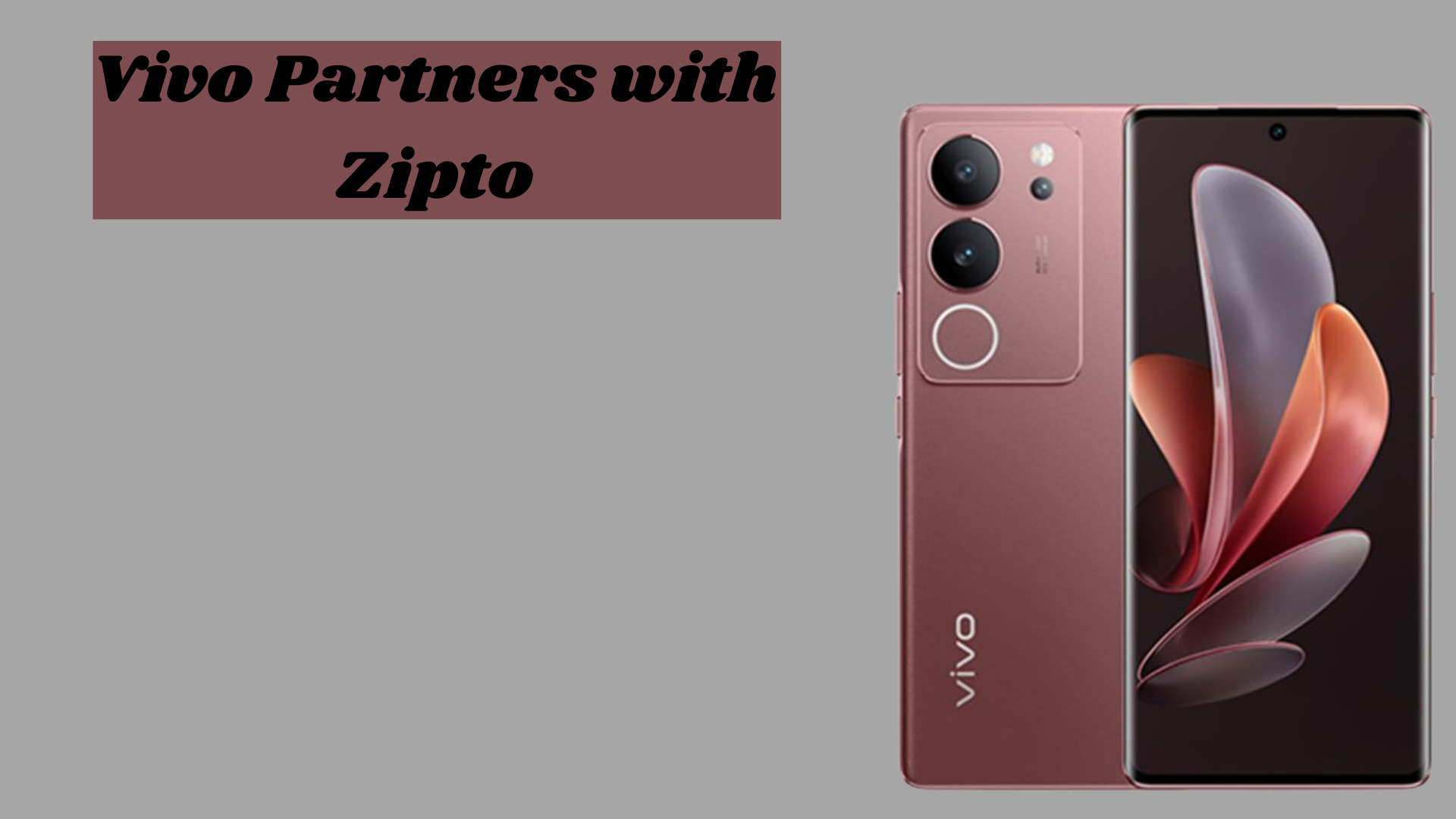 Vivo Partners with Zepto