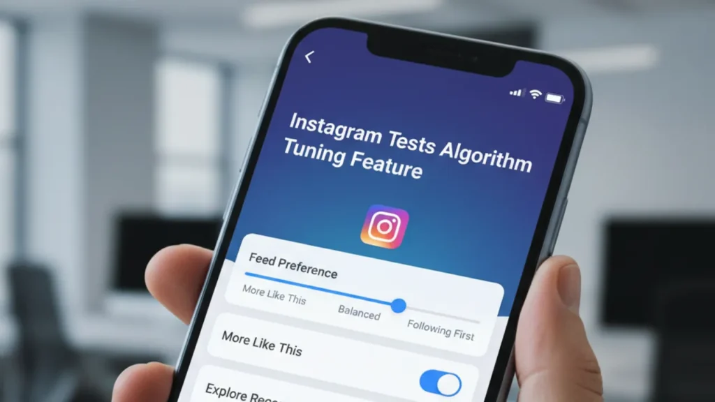 Instagram Tests Algorithm Tuning Feature