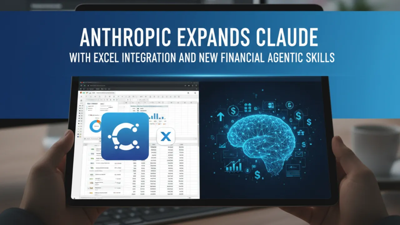 Anthropic Expands Claude with Excel Integration and New Financial Agentic Skills