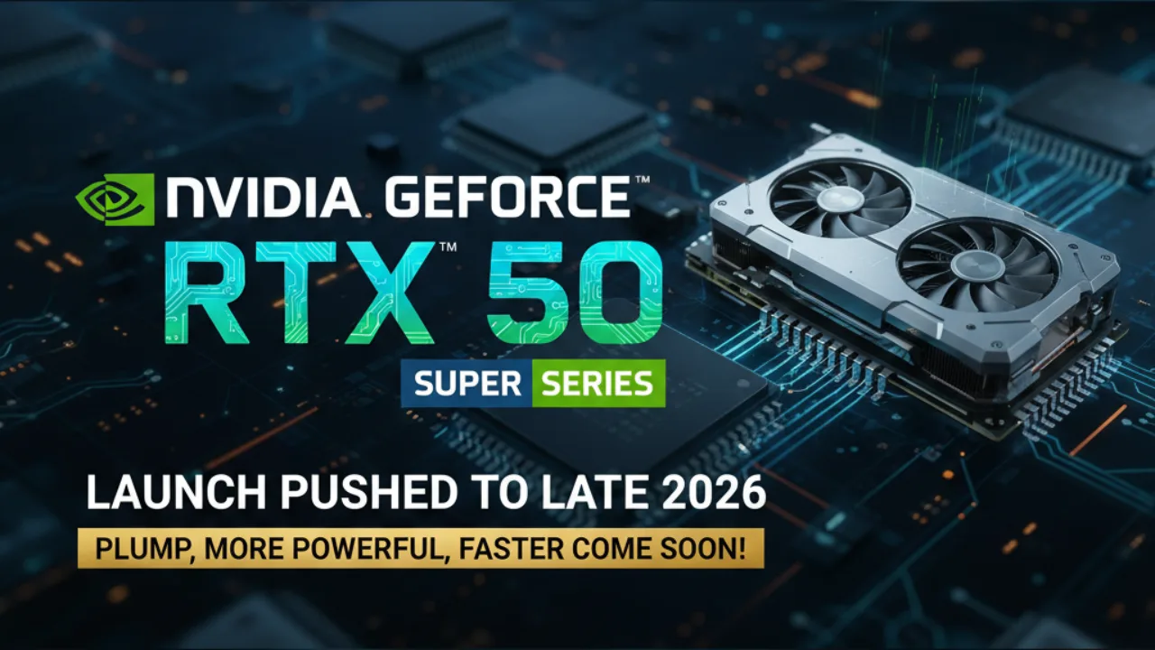 The Nvidia  GeForce RTX 50 Super Series Launch Is Getting Pushed to late 2026 – Plump, more powerful, faster come soon!
