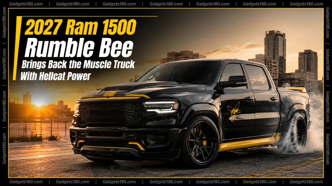 2027 Ram 1500 Rumble Bee Brings Back the Muscle Truck With Hellcat Power