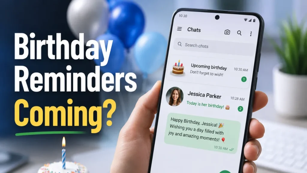 WhatsApp Is Testing Birthday Reminders