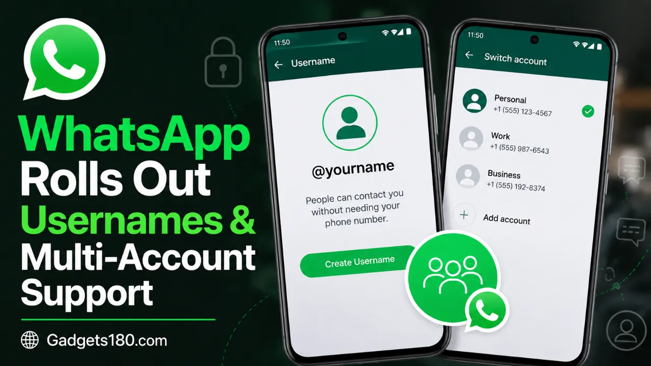 WhatsApp Rolls Out Usernames & Multi-Account Support