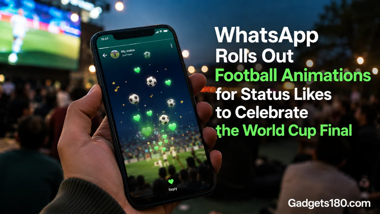 WhatsApp Rolls Out Football Animations for Status Likes to Celebrate the World Cup Final