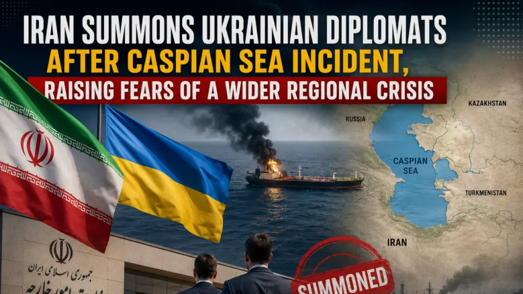 Iran Summons Ukrainian Diplomats After Caspian Sea Incident, Raising Fears of a Wider Regional Crisis