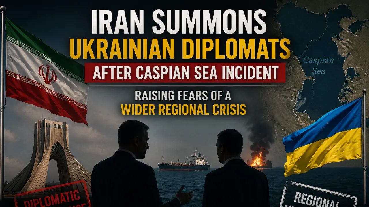 Iran Summons Ukrainian Diplomats After Caspian Sea Incident, Raising Fears of a Wider Regional Crisis